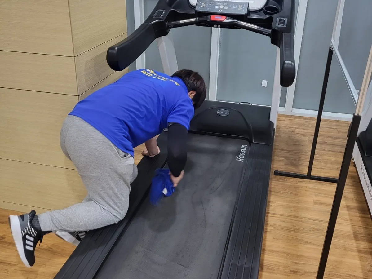 연수구 연수동 피트니스 라커 검사실 위생청소 사례 - 행진크린